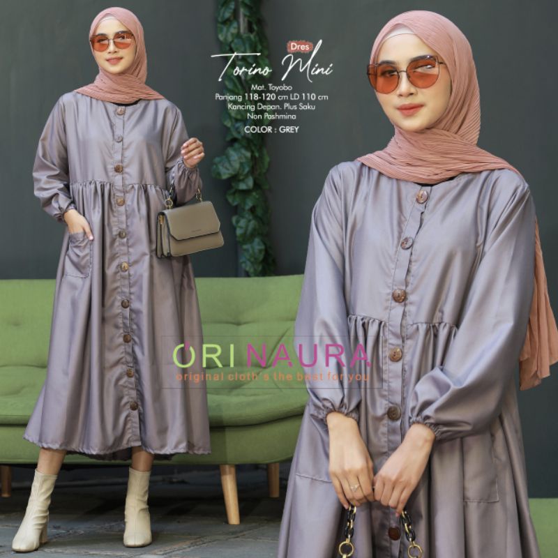 TORINO MINI MIDI DRESS GAMIS MUSLIM BY ORI NAURA