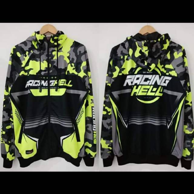 Jaket RACING HELL Custom NAMA & LOGO