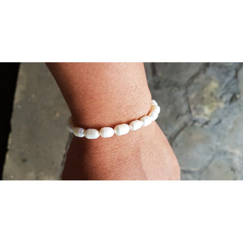 GELANG MUTIARA ASLI NATURAL