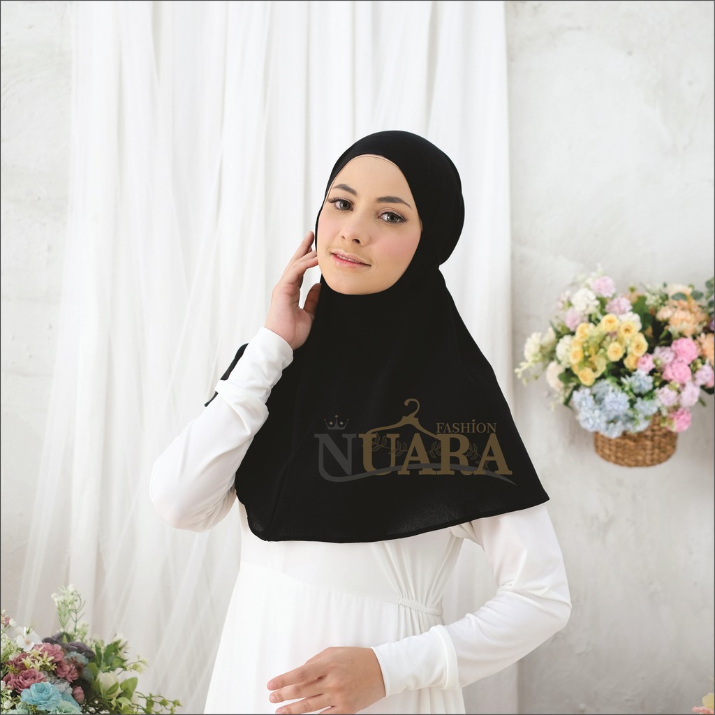 [ TERLARIS & TERPERCAYA ] Bergo Khimar Pendek Tali Salwa Hijab Kerudung