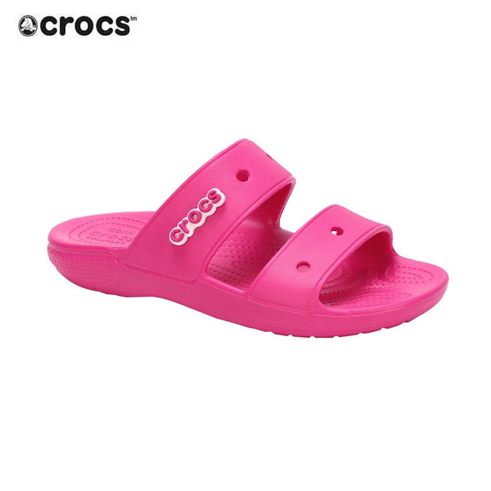 Sandal Crocs Classic Two - Strap Slide Sandals Pria dan Wanita Anti Air