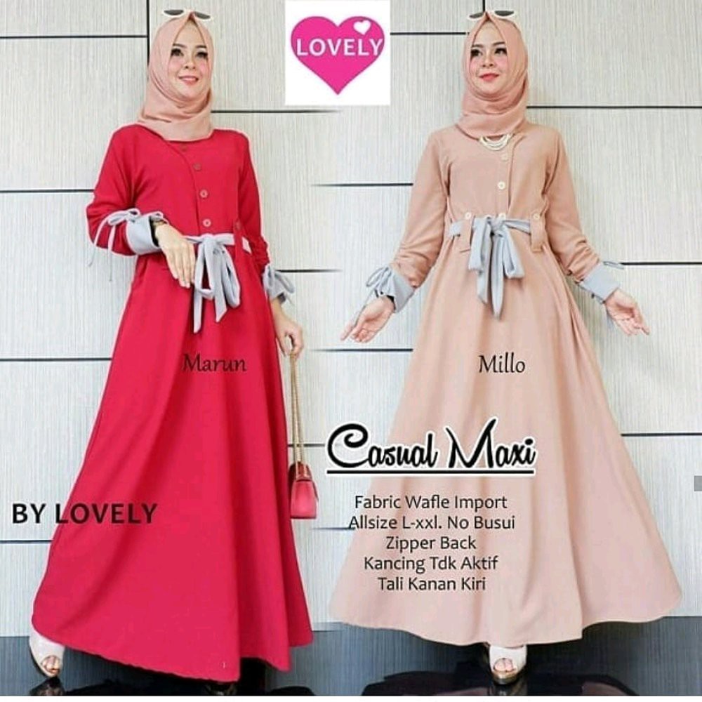 Tercantik - Baju Muslim Wanita Casual Maxi