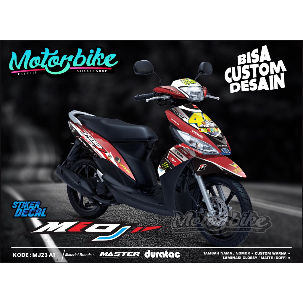 Aksesoris Motor - Sticker Decal Yamaha Mio J Fullbody - Decal Sticker Yamaha Mio J Fullbody - Sticke