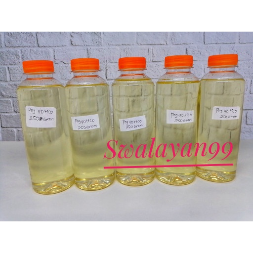 77esbt Peg-40 Hidrogentated Castor Oil 250 Gram/Bahan Baku Pomade Waterbased Fr50F1R