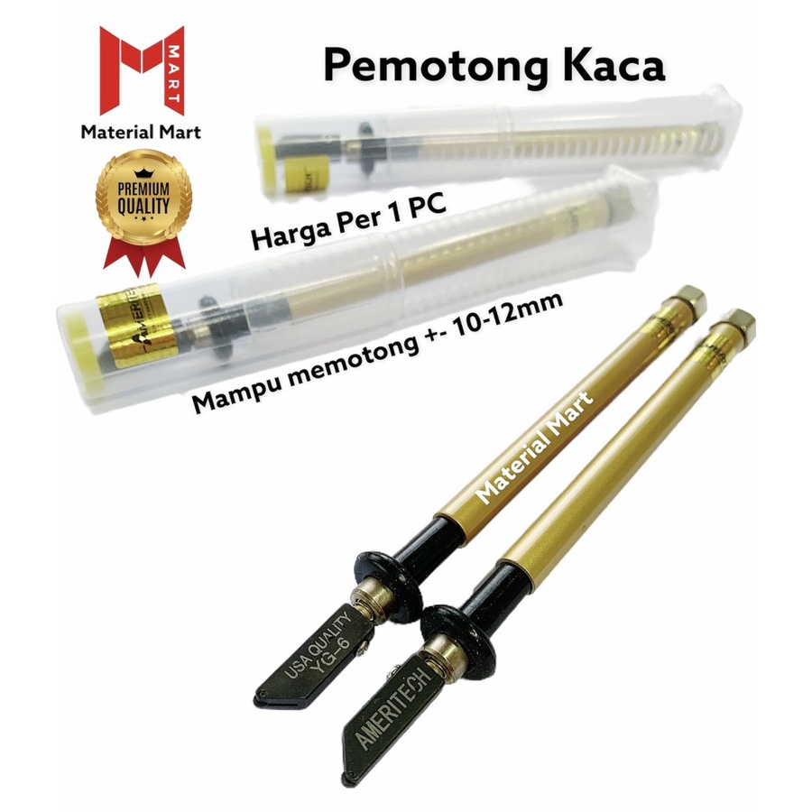 Alat Pemotong Kaca Minyak PREMIUM | Potong Keramik Mata ASLI | Pisau Potong Kaca Keramik Piso Lantai | Material Mart