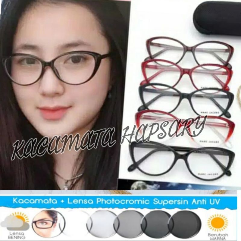 Frame Kacamata Wanita Terbaru, Kaca mata Cat Eye, Kacamata PHOTOCROMIC, Kaca mata Minus dan Plus