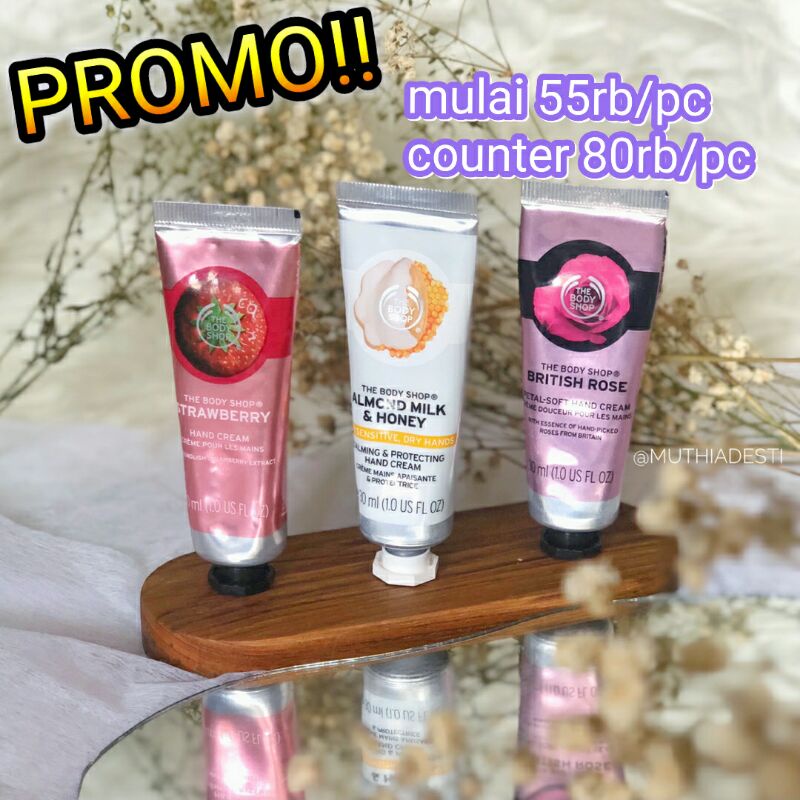 BODY SHOP Hand Cream 30ml (krim tangan)