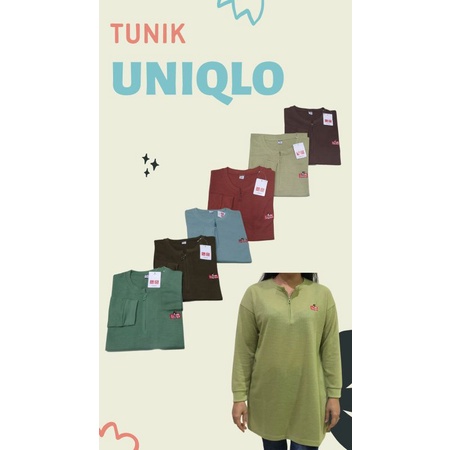 uniqlo tunik waffle