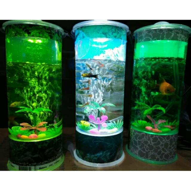 Aquarium  mini portabel full set