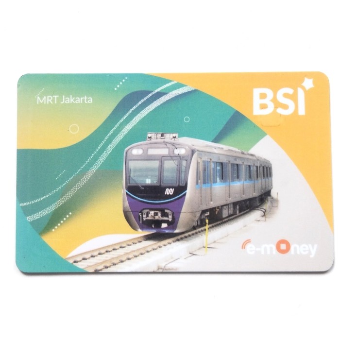 Kartu Emoney / E Money Card BSI Bank Syariah Indonesia Saldo 0 Variasi - MRT