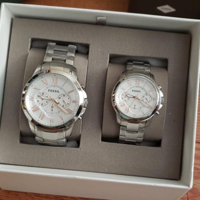 Jam fossil couple lelaki dan wanita