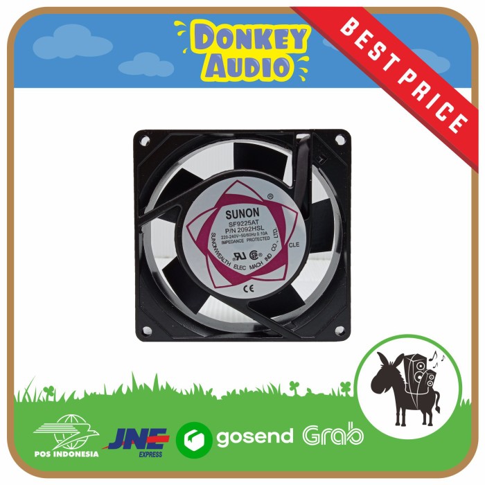 Kipas AC 220V 9 CM Fan AC 220 Volt 9X9 CM Kipas Pendingin Elektronik