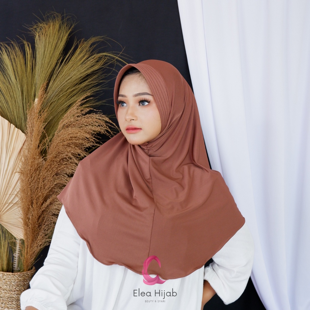 Jilbab bergo Hamidah Jersey / Hijab Jersey / jilbab sport / Hijab Instan Jersey Pinguin