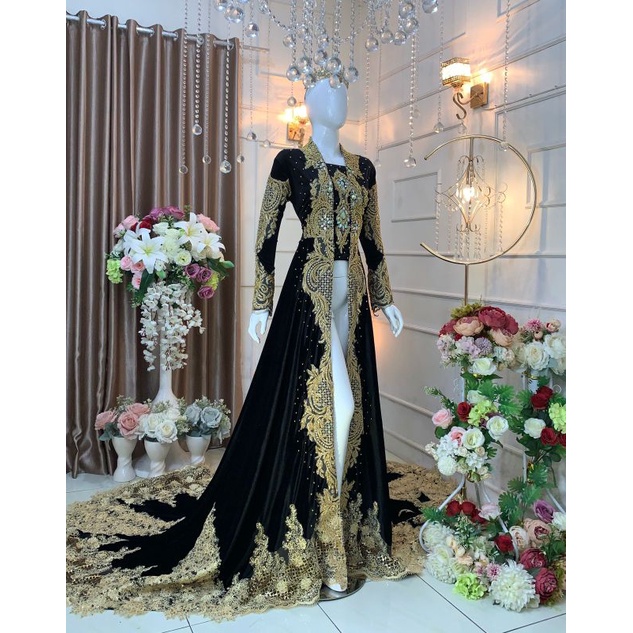 TERBARU GAUN PENGANTIN BLUDRU EKOR BATIK /BAJU PENGANTIN SOLO PUTRI  /GAUN PAYET FULL PAYET/MANTEN