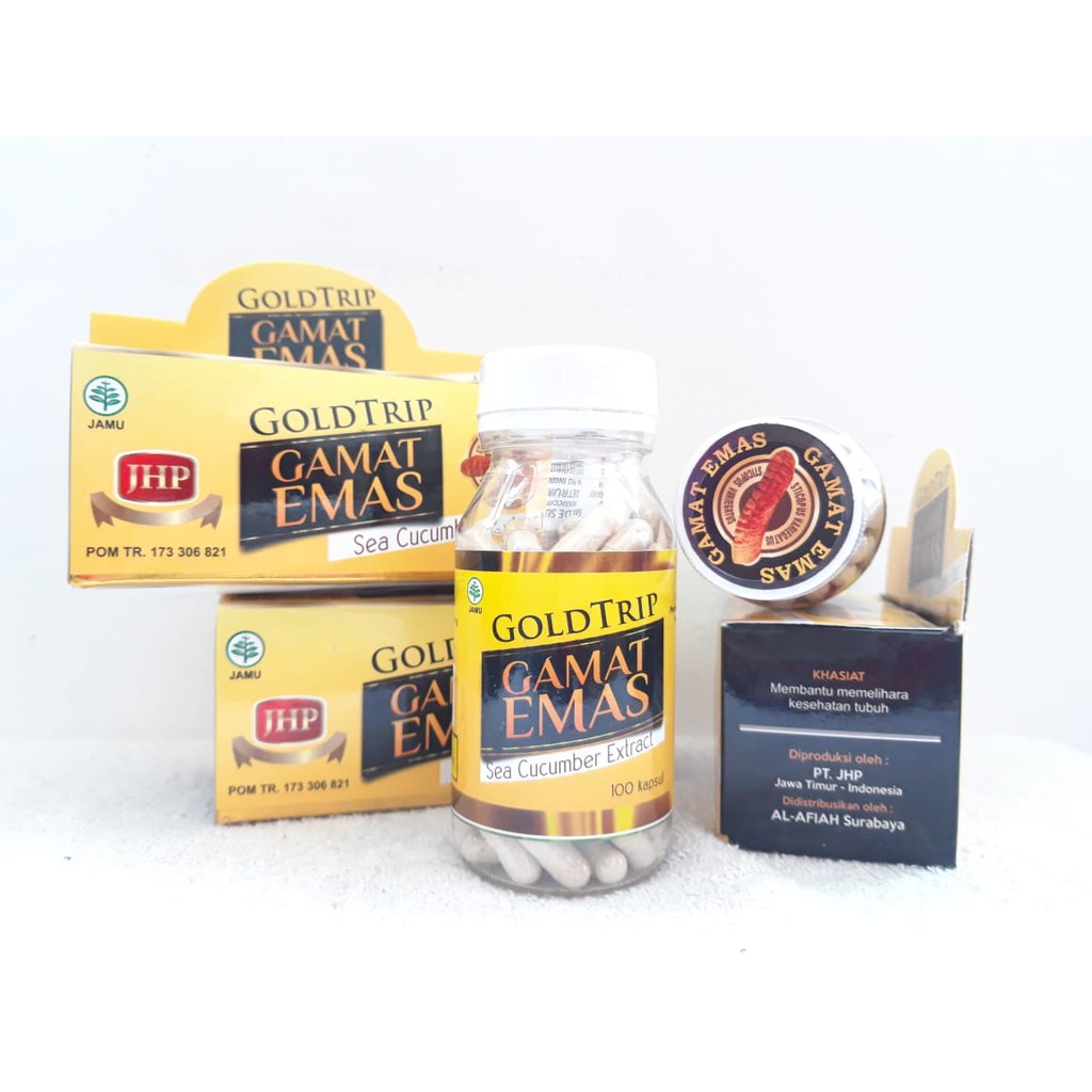 Gamat Emas Gold Trip Kapsul | Jelly Gamat Kapsul Goldtrip - Jelly Gamat Emas Kapsul