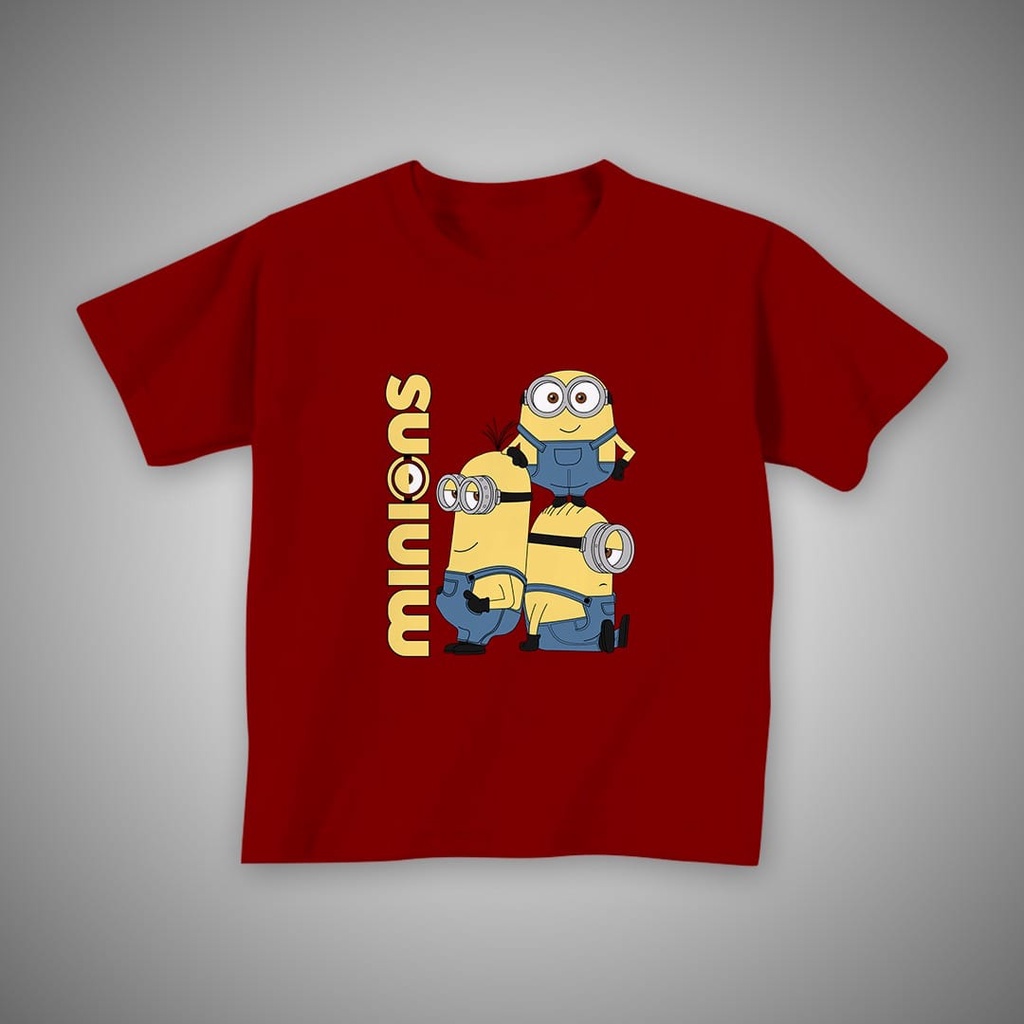 MINIONS BAJU ANAK - KAOS HALUS TEBAL - ATASAN LUCU PREMIUM