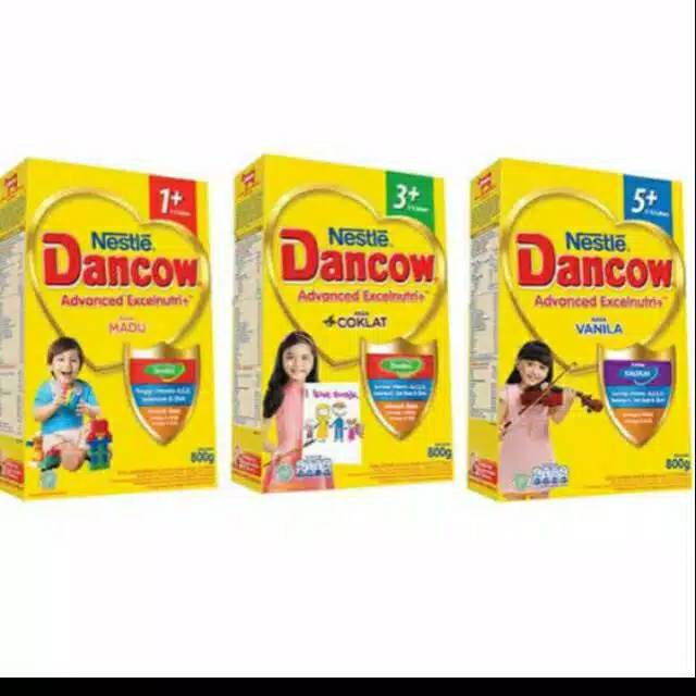 

Dancow 1+ 3+ 5+ rasa cokelat madu vanila