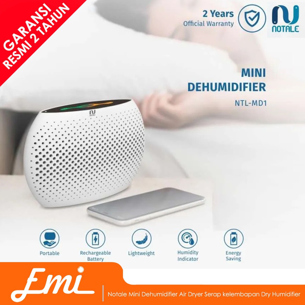 Notale Mini Dehumidifier Air Dryer Serap kelembaban Dry Humidifier