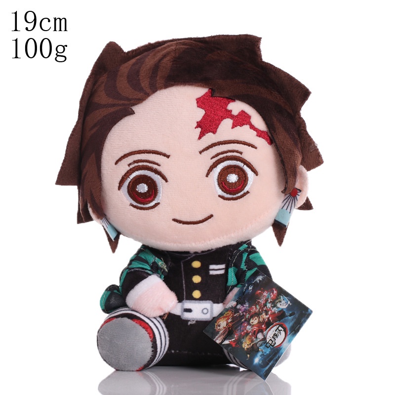 1pc Mainan Boneka Stuffed Plush Demon Slayer Yaiba Kamado Tanjirou Tomioka Douma Sabit 20cm Untuk Hadiah Anak