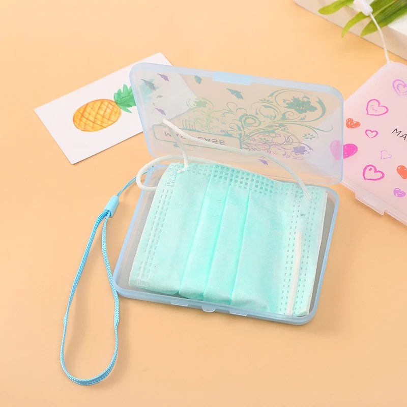 [Student dustproof and waterproof mask box ][Colorful mask storage box ][Portable Reusable mask storage bag ]