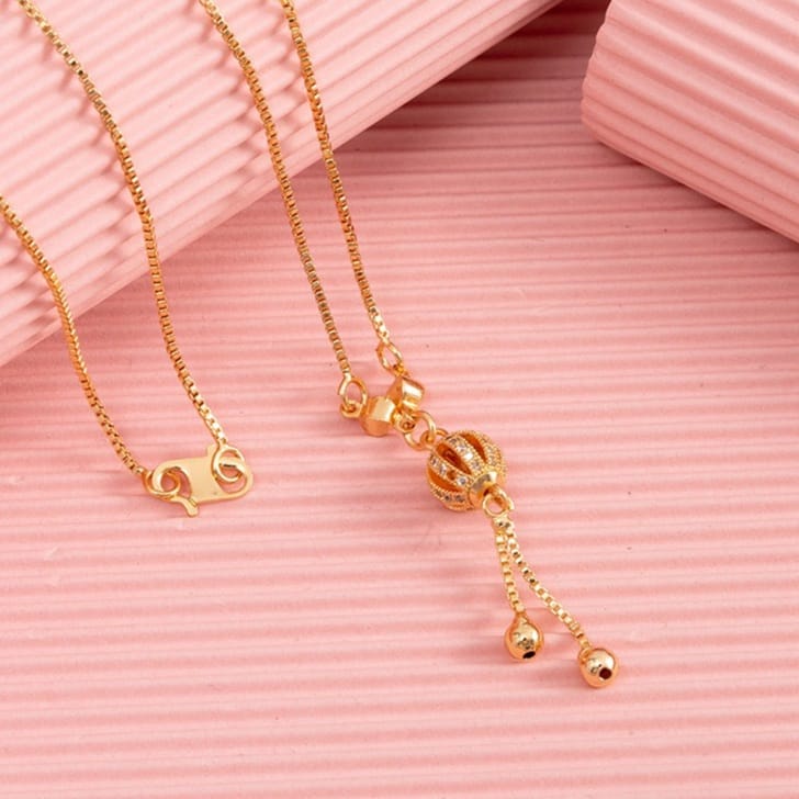 Kalung Angsa Aesthetic Titanium Anti karat Terbaru 2021 liontin Swan Berlian Kalung Wanita Lapis Emas 24k Anti Luntur Aksesoris Wanita Kalung liontin kupu-kupu / hati / angsa