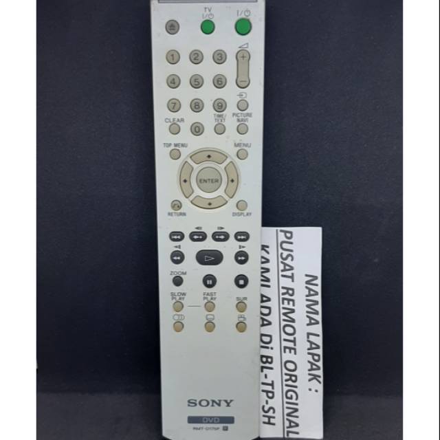 REMOTE REMOT DVD SONY RMT-D175P ORIGINAL ASLI