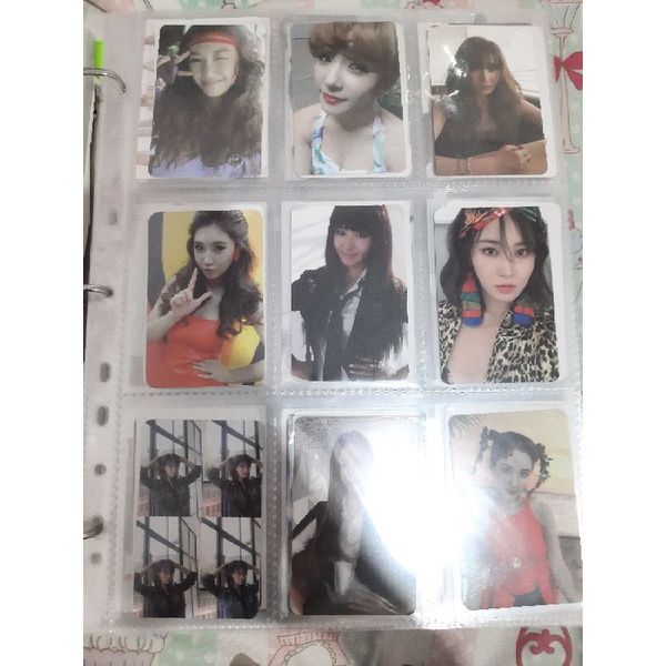 photocard snsd girls generation seohyun taeyeon yuri tiffany yoona