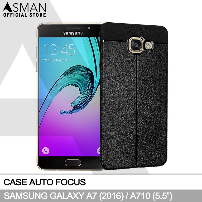 Auto Focus Samsung A7 (2016) / A710 (5.5&quot;) | Softcase Premium - Hitam