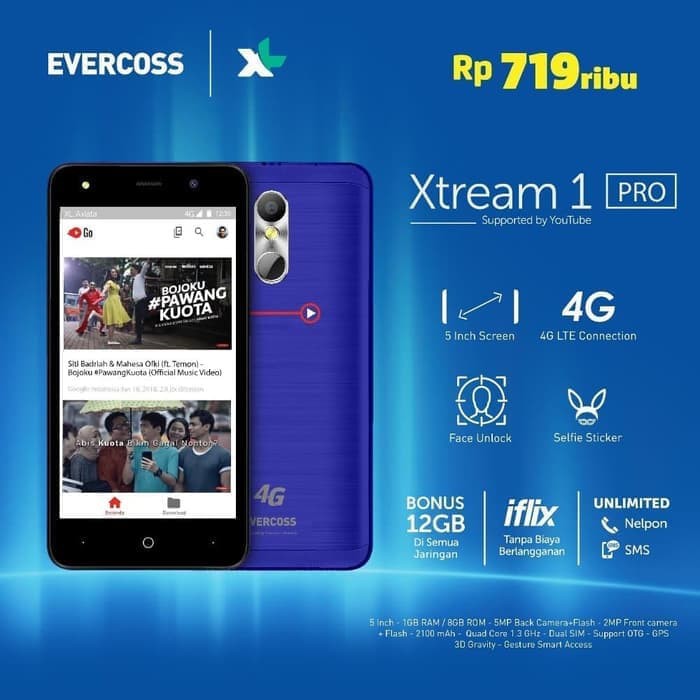 Evercoss Xtream 1 Pro GARANSI RESMI EVERCOSS