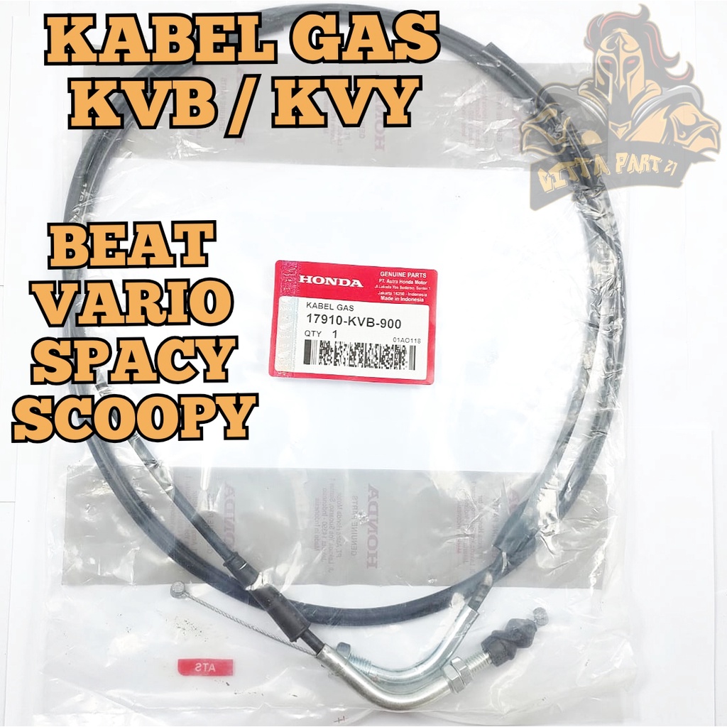 KABEL GAS HONDA KVB / KVY KUA KUALITAS ASLI ORIGINAL HONDA AHM PRESISI TIDAK SELIP TIDAK MUDAH PUTUS AWET DAN DIJAMIN MANTAP SCOOPY KARBU VARIO KARBU BEAT KARBU / SPACY KARBU