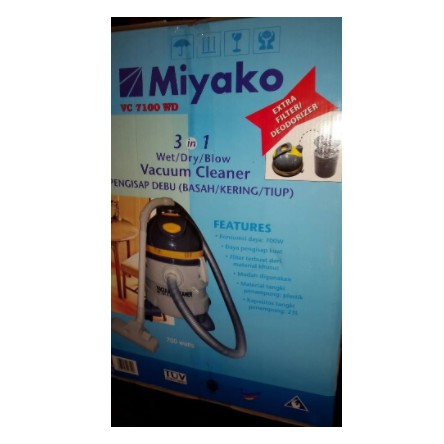 Miyako Vacuum Cleaner Basah / Kering VC 7100 WD