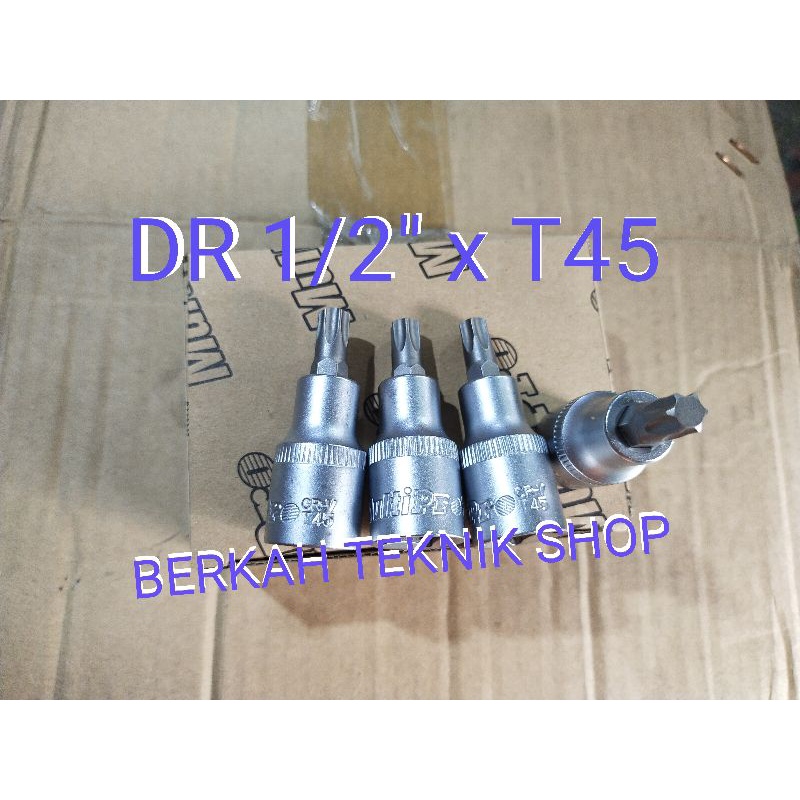 MATA SOCK SOK BINTANG T45 Kunci T 45 L long panjang bintang cakram motor kunci cvt catok T Y ring pa
