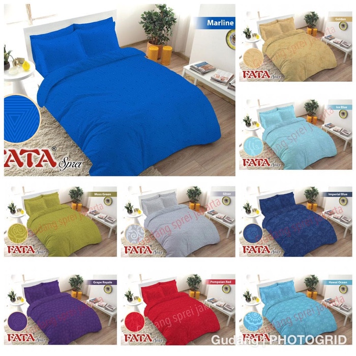 Sprei & Bedcover Premium Sprei 100X200 Polos Emboss Fata No. 4 - Grape Royal