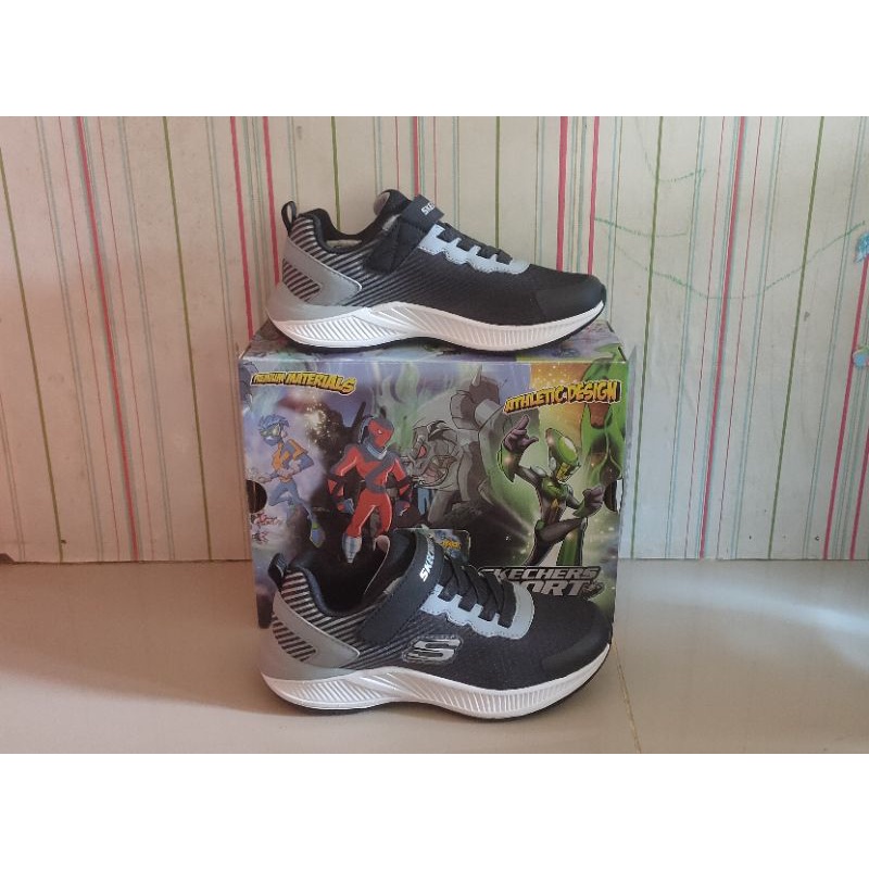 SKECHERS XANDOR BLACK WHITE (KIDS) ORIGINAL STORE