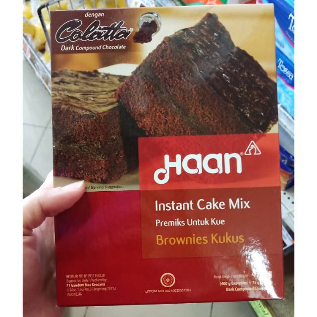 

Colatta haan brownies kukus instant cake mix 475 gr