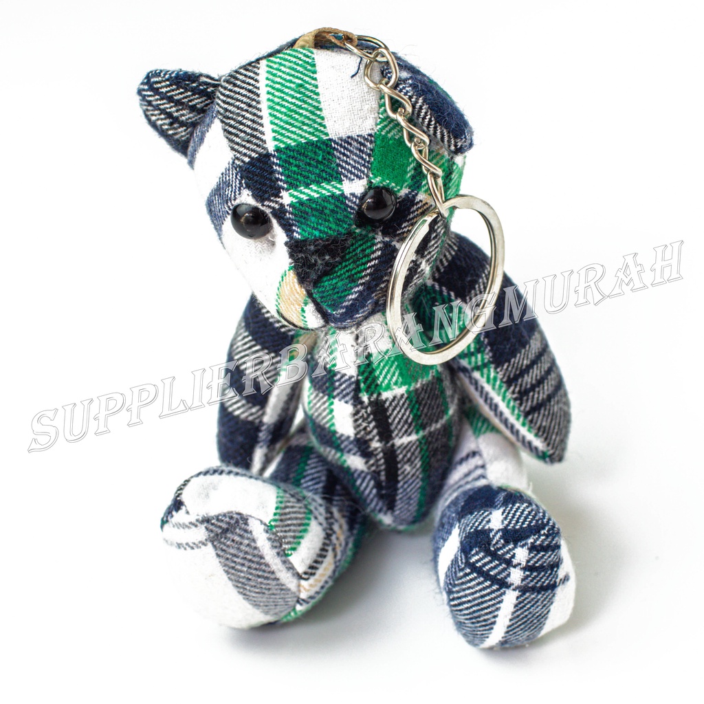 Gantungan Kunci Bear Kain dan Jeans FS1275