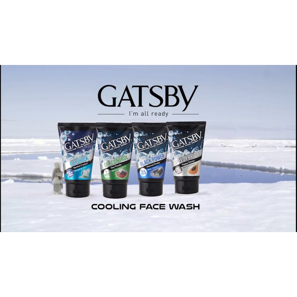 Gatsby Facial Wash 100Gr All Variant ORIGINAL-BPOM