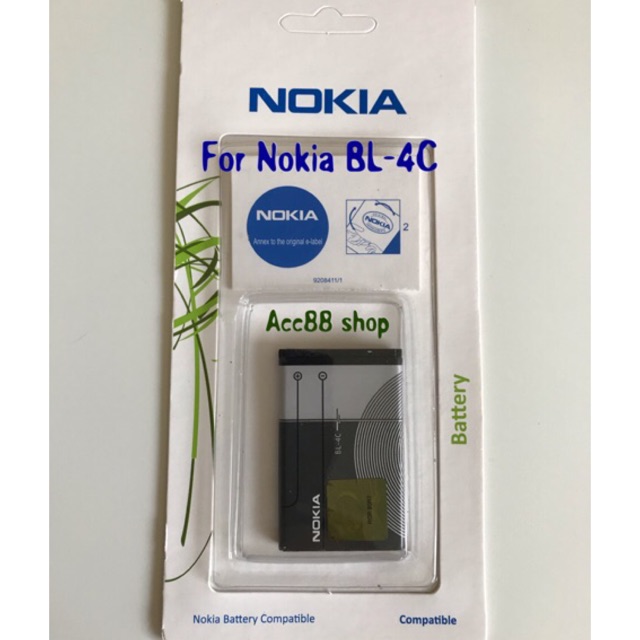 Baterai Batre Battery Nokia Original BL 4C / BL-4C / BL4C / Nokia 1202, 1661, 1662, 2220 slide, 2650, 2652, 2690, 3108, 3500 classic, 5100, 6100, 6101, 6103, 6125, 6126, 6131, 6136, 6170, 6260, 6300i, 6300, 6301, 7200, 7270, C2-05, C5-03, X2-00