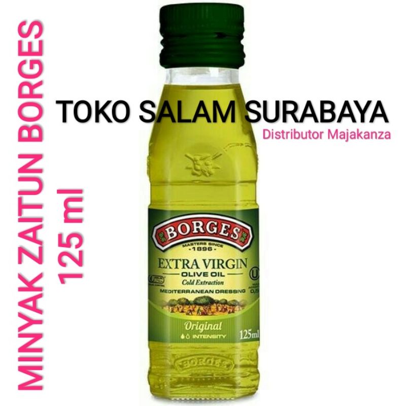 ORIGINAL PRODUK  Minyak Zaitun BORGES Extra Virgin Olive Oil 125 ml - BORGES 125 ml
