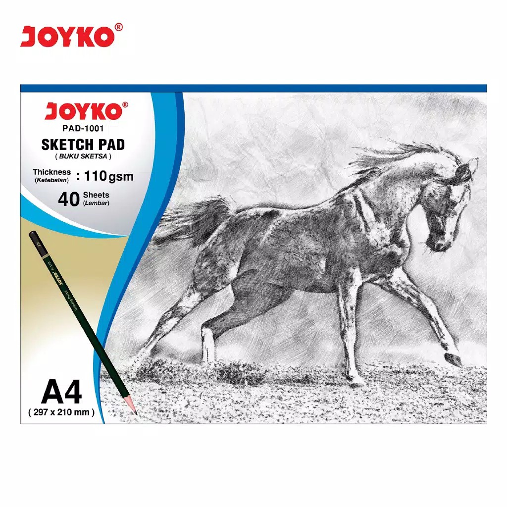 

Sketch Pad / Buku Sketsa Joyko Pad-1001 A4 / 110gsm / 40 Sheets