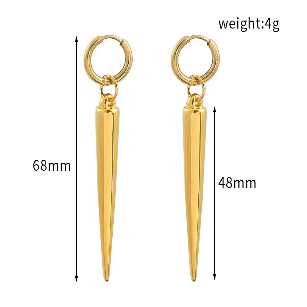 Anting Nanas SPY X Keluarga Anting Emas Perhiasan Hadiah Wanita Pria Emas Tapered Pendant Ear Clip