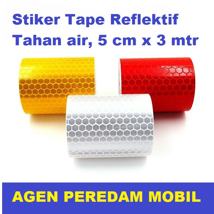 Stiker Tape Reflektif Tahan air 5 cm x 3 mtr