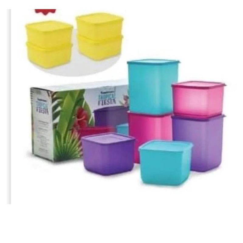 tropical fiesta free small tropical fiesta isi 4 pcs warna kuning  by Tupperware