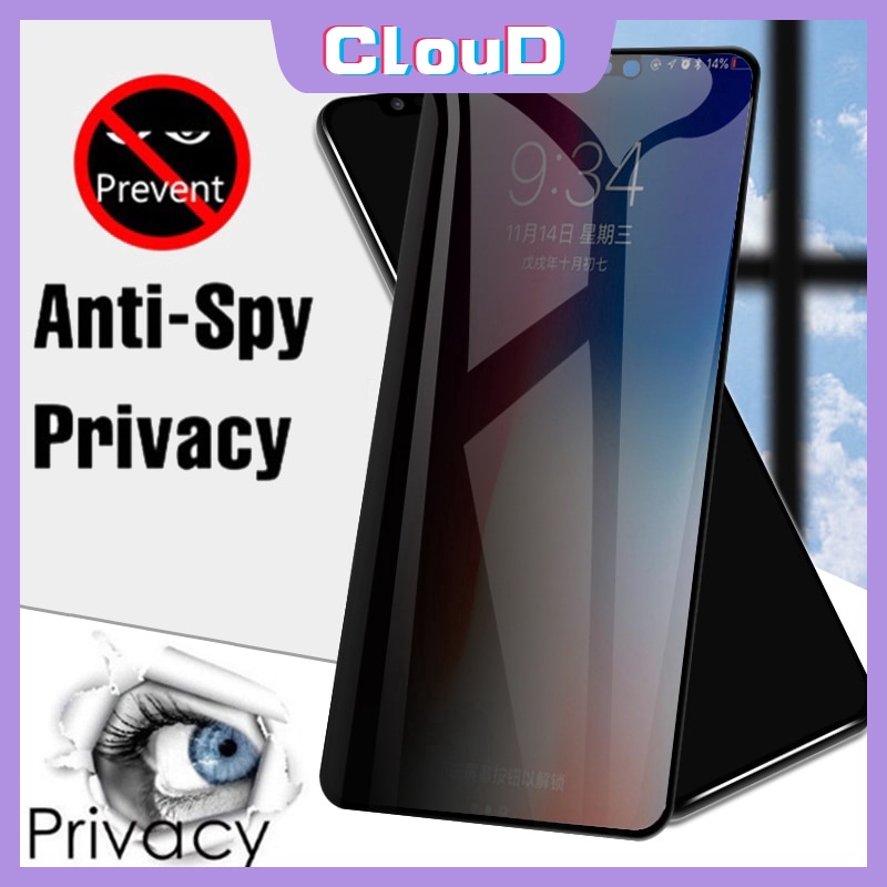 Anti Spy Privasi Layar Tempered Glass Film Realme C25s C31 9i 10 9pro 8c15 C25 C30 C33 C12 C11 C55 C35 8i 7i C17 7 C21Y 5i C25Y 5 5S 6i C3 C20 8Pro 6 C20A C11 6s 20 50 50A