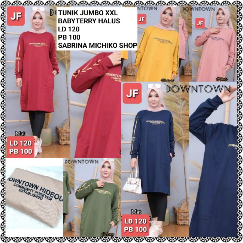 BAJU TUNIK JUMBO XXL LD 120 DOWN