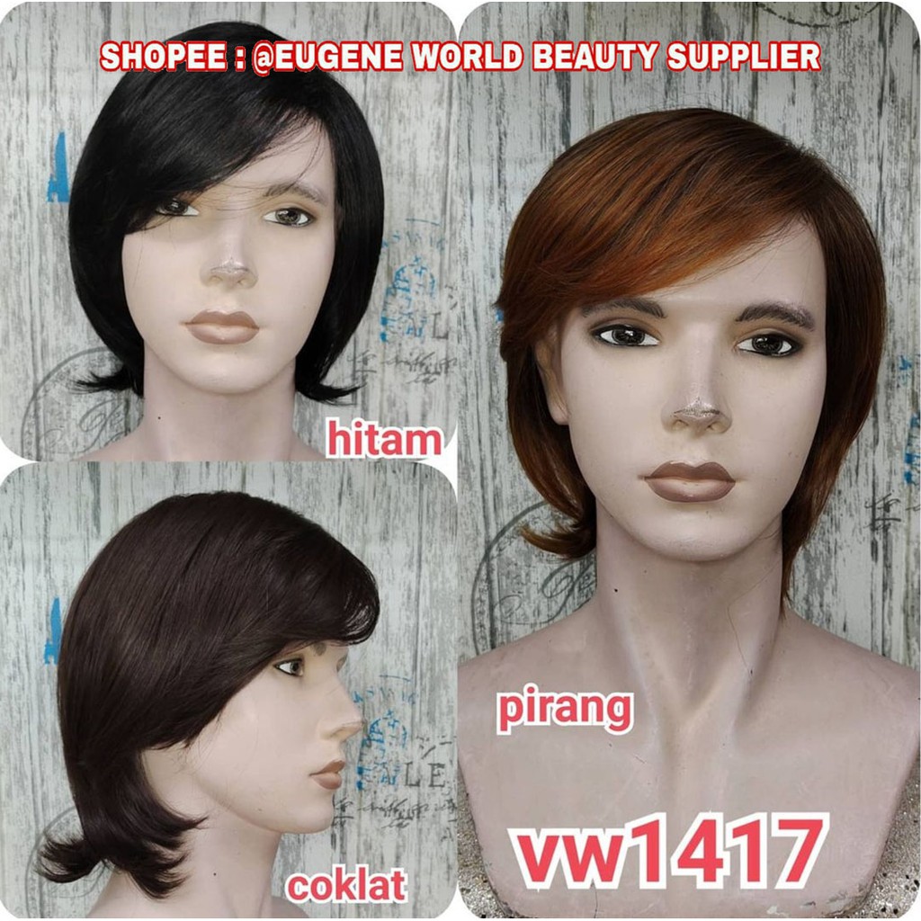 FULL WIG PRIA DEWASA COWOK KOREA WIG COWOK WIG PRIA KPOP KOREA WIG PRIA NATURAL RAMBUT LURUS 1417