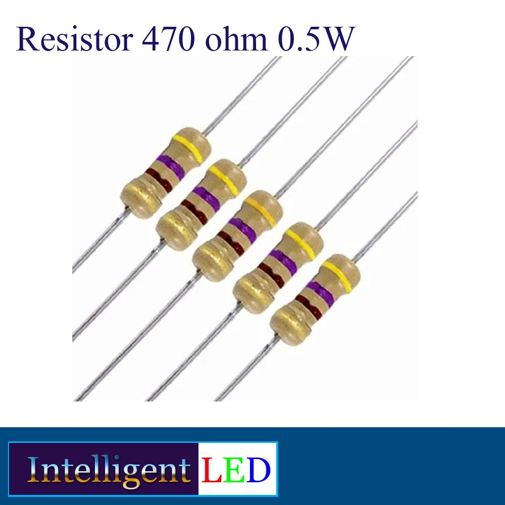 Resistor 470 ohm 0.5 W  1/2 W    5 pcs