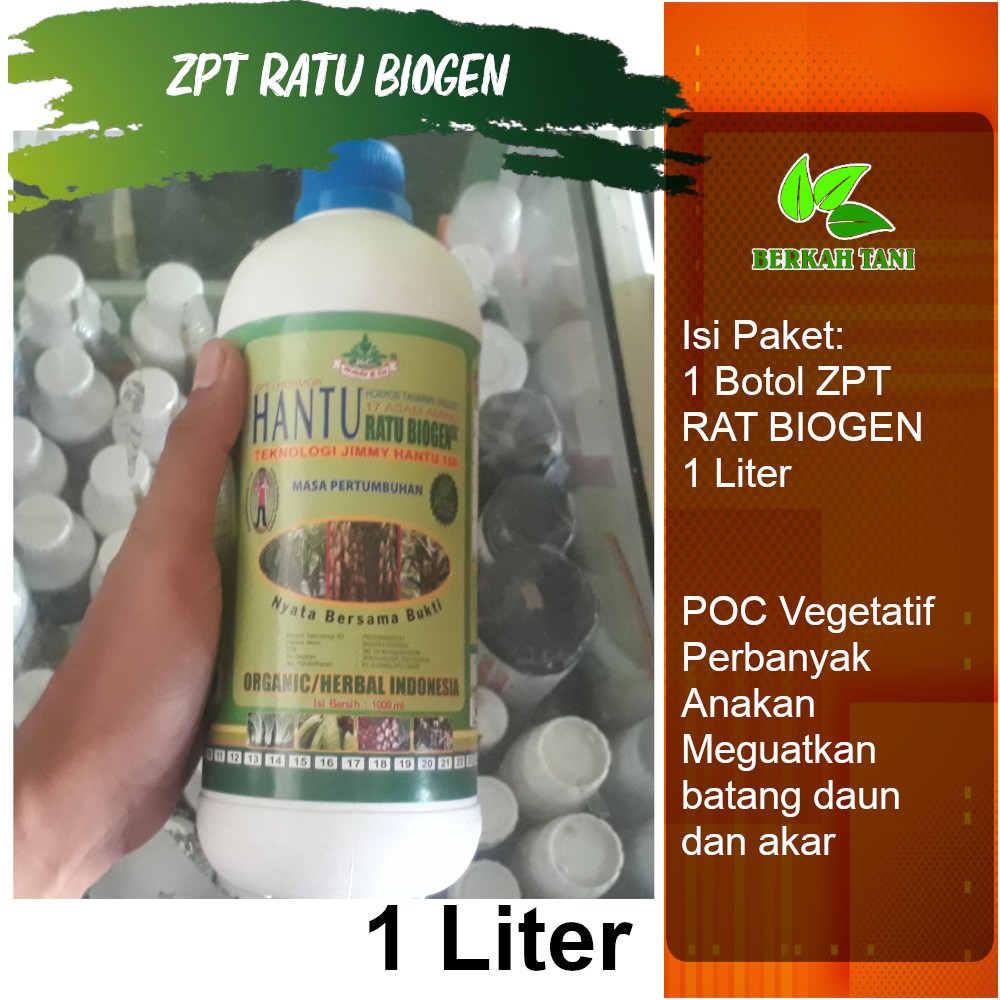 Pupuk Jimmy Hantu ZPT 1 Liter Pupuk Organik Daun Booster Sayuran