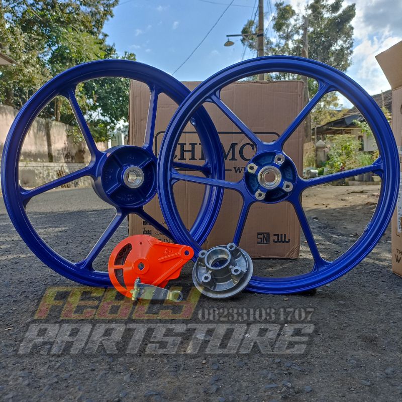 VELG BRT CHEMCO YAMAHA JUPTER Z VEGA FIZ R MX RX KING VELG BRT CHEMCO BLUE 160 185 RING 17 VELG BRT 