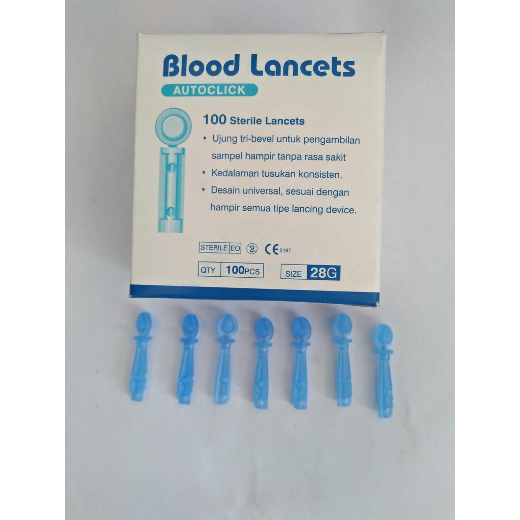 BLOOD LANCET 28G ONEMED ISI 100PCS